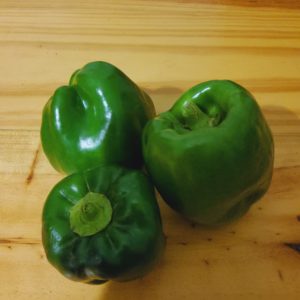 Organic Green Peppers from the Garden Route